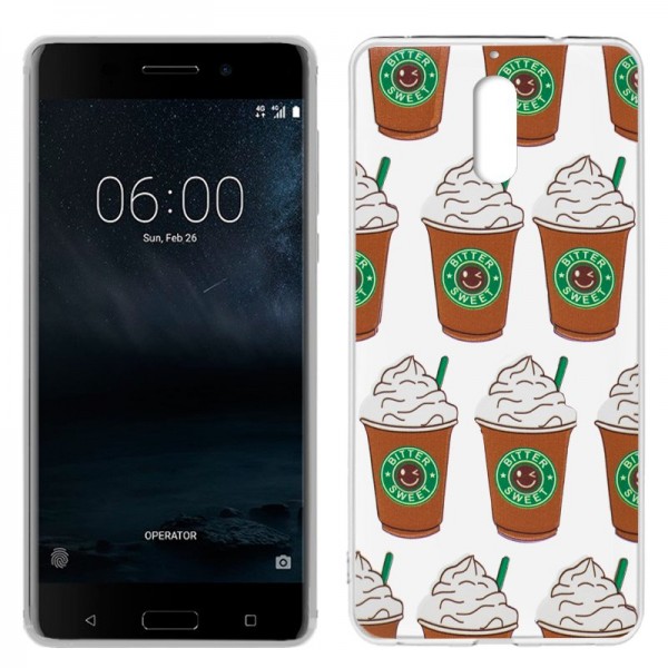 Carcasa COOL para Nokia 6 Clear Coffee