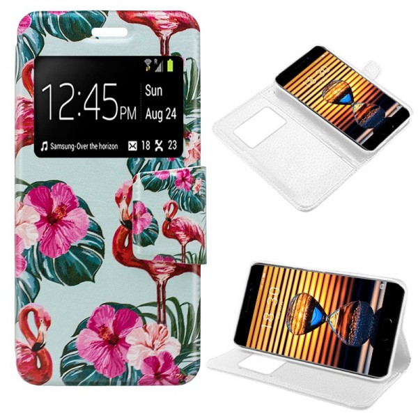 Funda COOL Flip Cover para Meizu Pro 7 Dibujos Fla...