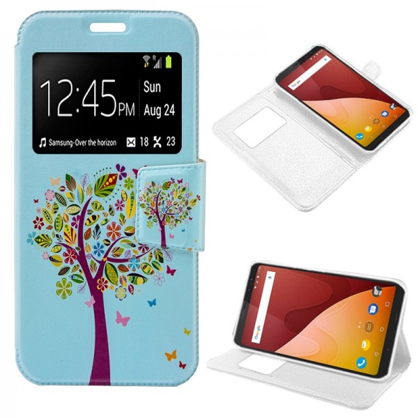 Funda COOL Flip Cover para Wiko View Prime Dibujos...