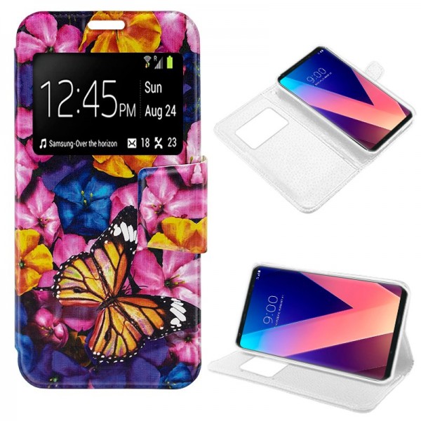 Funda COOL Flip Cover para LG V30 Dibujos Mariposa