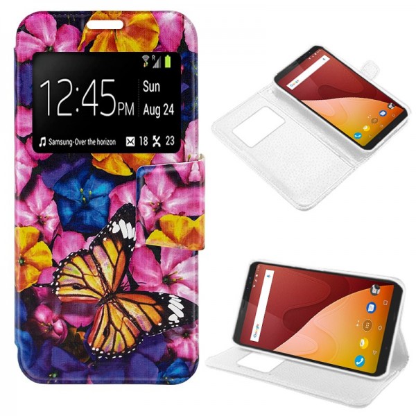 Funda COOL Flip Cover para Wiko View Prime Dibujos...