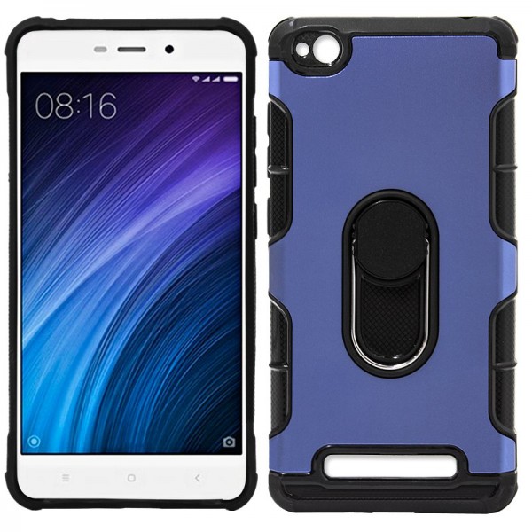 Carcasa Xiaomi Redmi 4A Aluminio + Anilla (Azul)