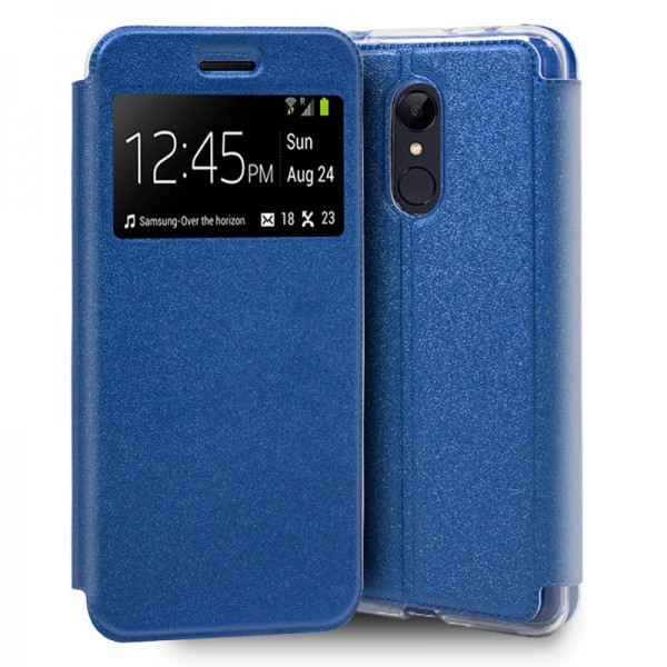 Funda Flip Cover Xiaomi Redmi 5 Liso Azul