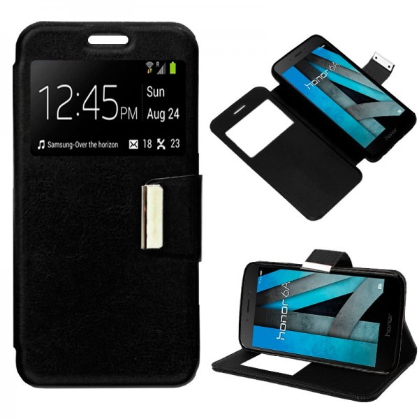 Funda COOL Flip Cover para Huawei Honor 6A Liso Ne...