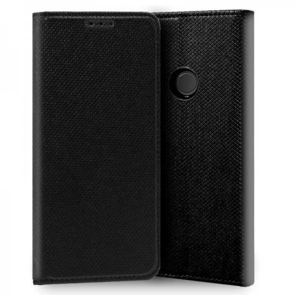 Funda Flip Cover para Huawei P20 Lite Liso Negro