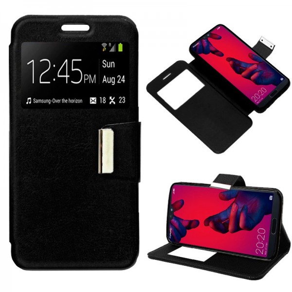 Funda Flip Cover Huawei P20 Pro Liso Negro