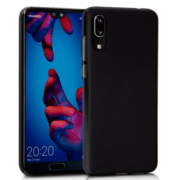 Funda Silicona Huawei P20 (Negro)