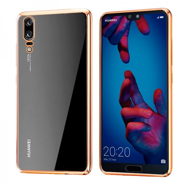 Carcasa Huawei P20 Borde Metalizado (Dorado)