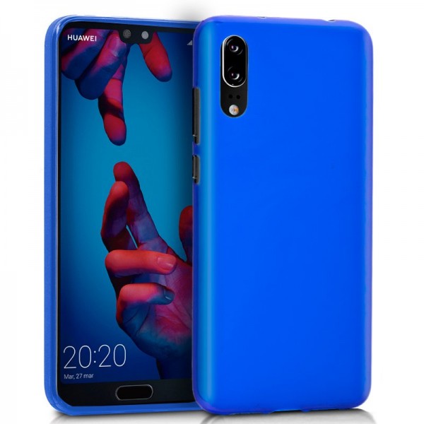 Funda COOL Silicona para Huawei P20 (Azul)