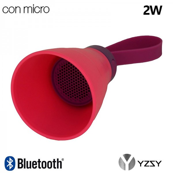 Altavoz Bluetooth Cono Plegable YZSY Sali Pink (2W...