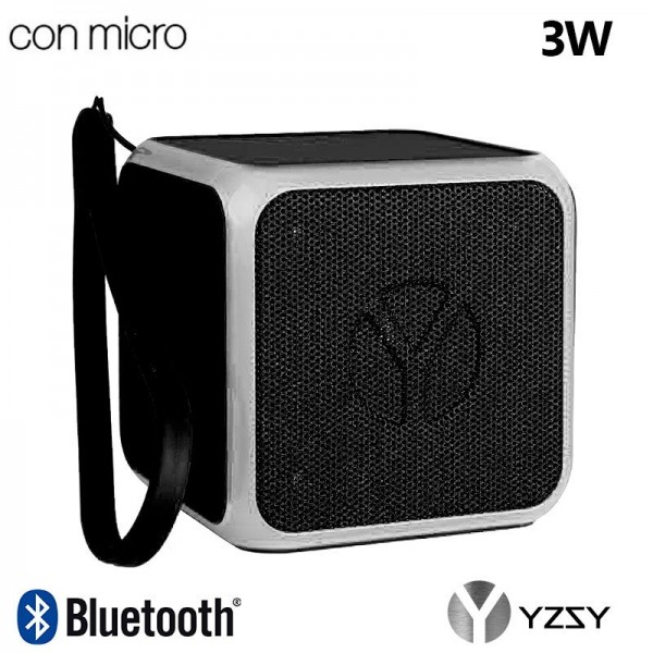 Altavoz Bluetooth Cubo Música Universal YZSY Flashy Black (3W)