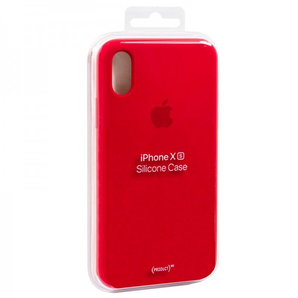 hacer los deberes Maestro Reducción de precios Funda Original iPhone X / iPhone XS Silicon Case RED (Con Blister)