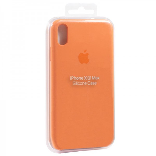 Funda Original iPhone XS Max Silicon Case Papaya (Con Blister)