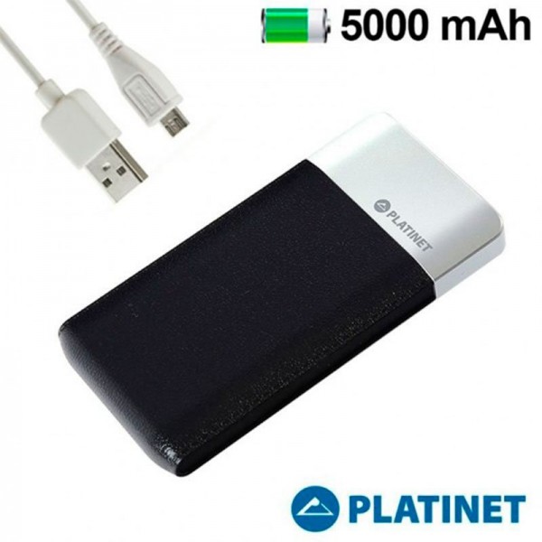Bateria Externa Micro-usb Power Bank 5000 mAh Plat...