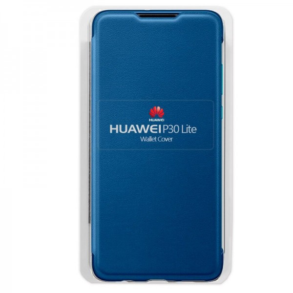 Funda Original Huawei P30 Lite Flip Azul (Con
