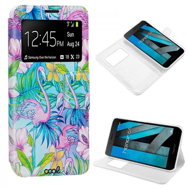 Funda COOL Flip Cover para Huawei Honor 6A Dibujos...