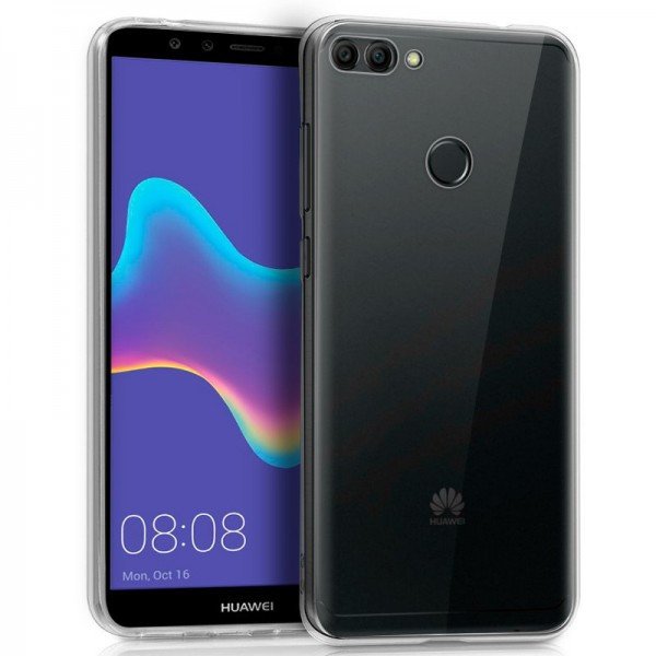 Funda COOL Silicona para Huawei Y9 (2018) Transpar...