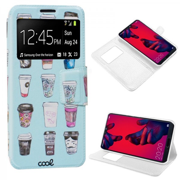 Funda COOL Flip Cover para Huawei P20 Pro Dibujos ...