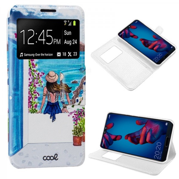 Funda COOL Flip Cover para Huawei P20 Dibujos Sant...
