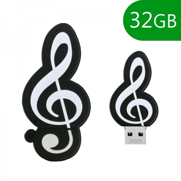 Pen Drive USB x32 GB Silicona Música