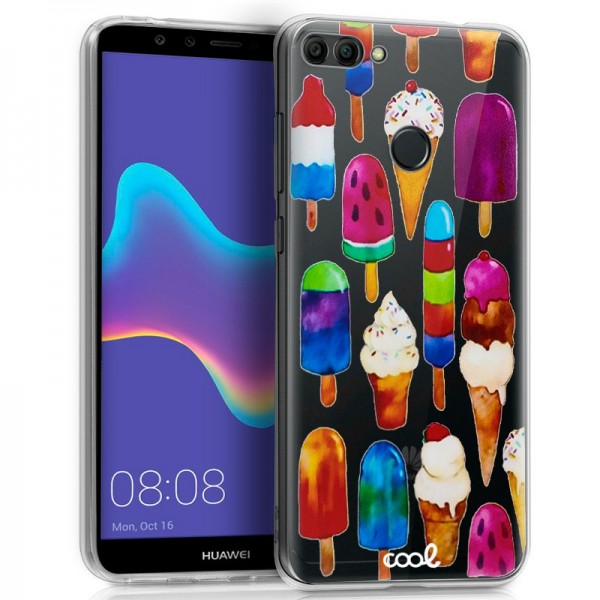 Carcasa COOL para Huawei Y9 (2018) Clear Helados