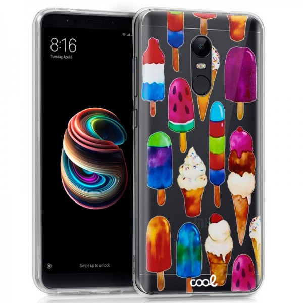 Carcasa COOL para Xiaomi Redmi 5 Plus Clear Helado...