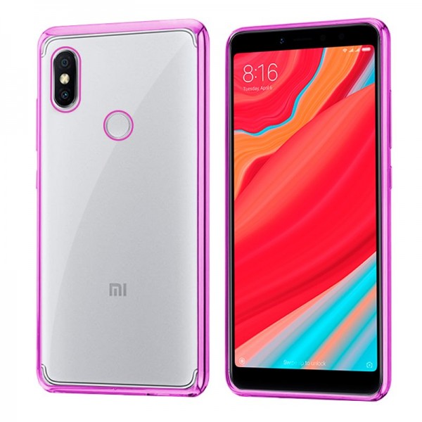 Carcasa Xiaomi Redmi S2 Borde Metalizado (Rosa)