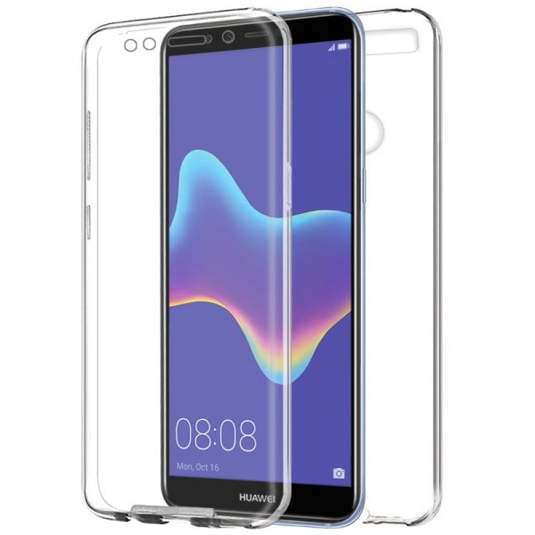Funda COOL Silicona 3D para Huawei Y9 (2018) (Tran...