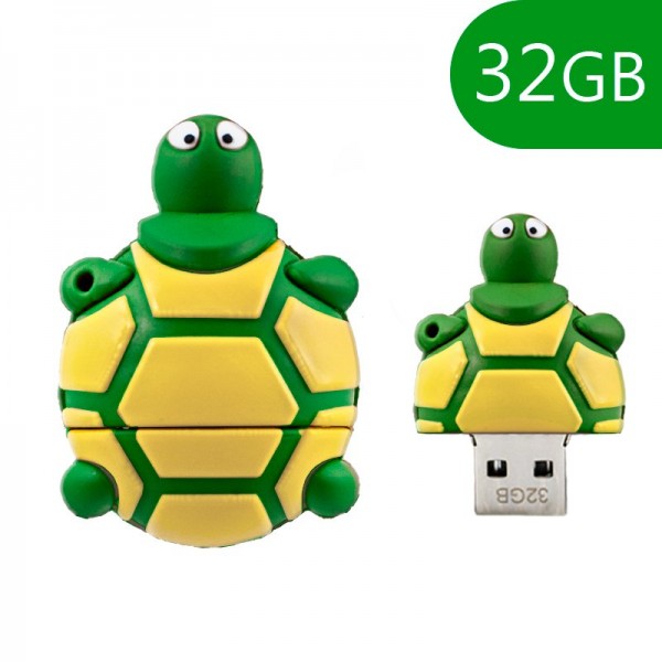 Pen Drive USB x32 GB Silicona Tortuga