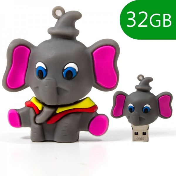 Pen Drive USB x32 GB Silicona Elefante