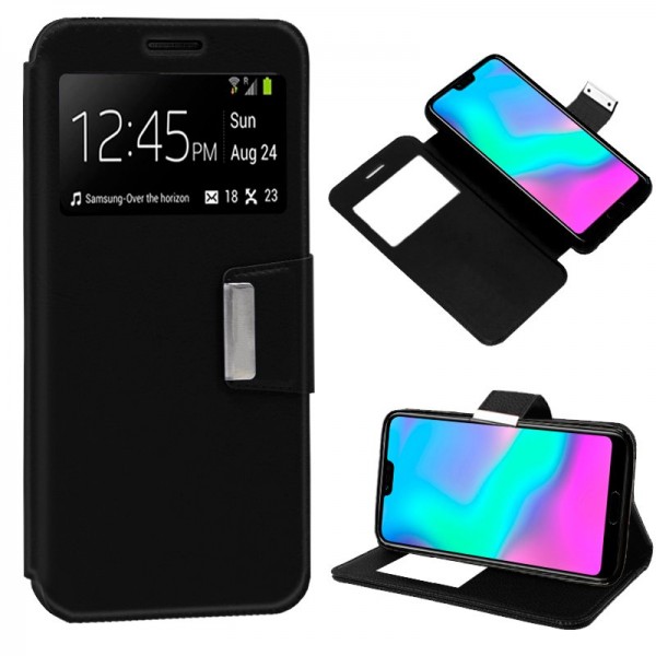 Funda COOL Flip Cover para Huawei Honor 10 Liso Ne...