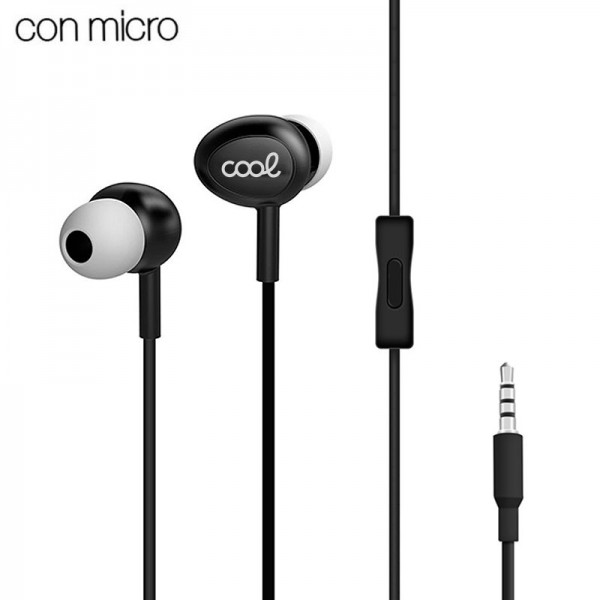 Auriculares 3,5 mm COOL In-Ear Stereo Con Micro Ne...