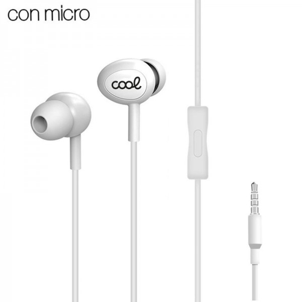 Auriculares 3,5 mm COOL In-Ear Stereo Con Micro Bl...