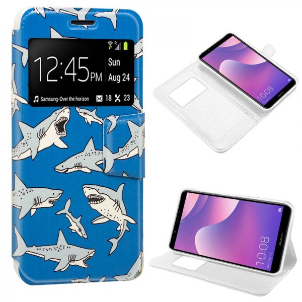 Funda COOL Flip Cover para Huawei Y7 (2018) / Hono...