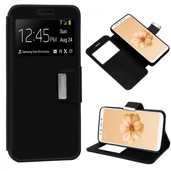 Funda Flip Cover Xiaomi Mi A2 / Mi 6X Liso Negro