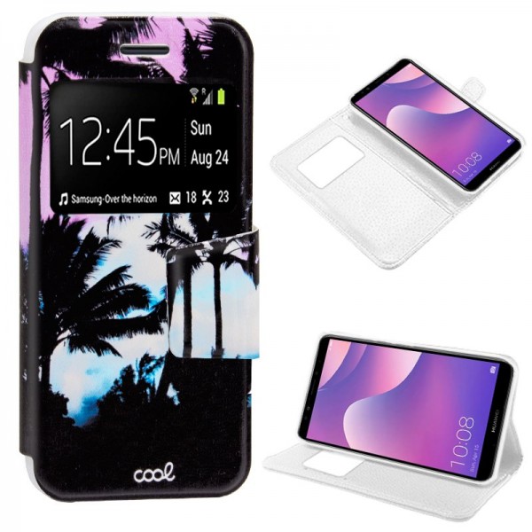 Funda Flip Cover Huawei Y7 (2018) / Honor 7C Dibuj...