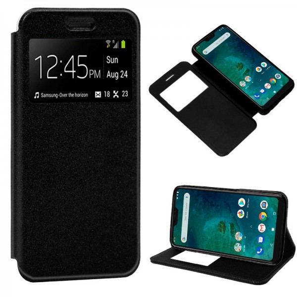 Funda Flip Cover Xiaomi Mi A2 Lite / 6 Pro Liso Ne...