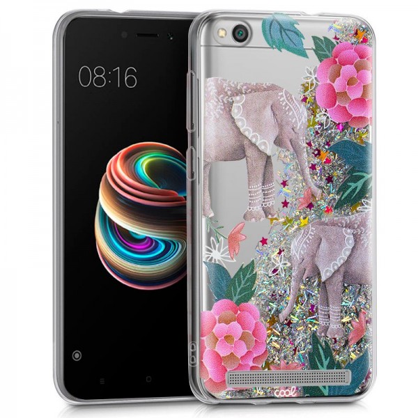 Carcasa COOL para Xiaomi Redmi 5A Glitter Elephant