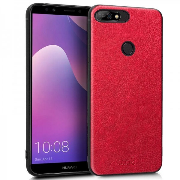 Carcasa Huawei Y7 (2018) / Honor 7C Leather Piel R...