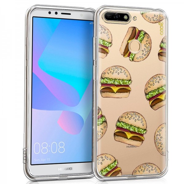 Carcasa Huawei Y6 (2018) / Honor 7A Clear Burger