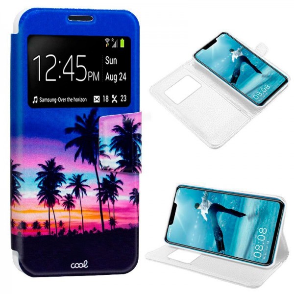 Funda COOL Flip Cover para Huawei P Smart Plus Dib...