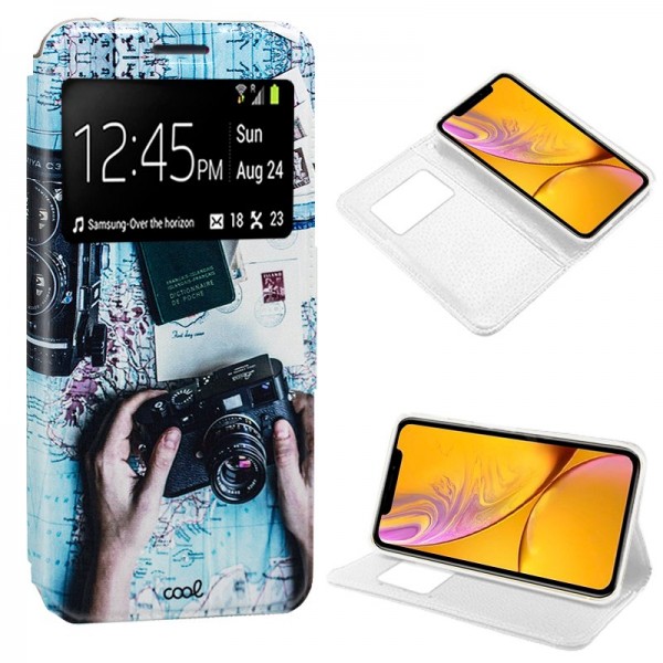 Funda COOL Flip Cover para iPhone XR Dibujos Trave...