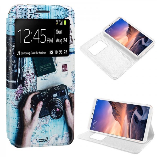 Funda COOL Flip Cover para Xiaomi Mi Max 3 Dibujos...