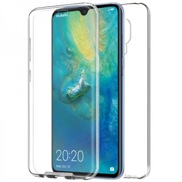 Funda COOL Silicona 3D para Huawei Mate 20 (Transp...
