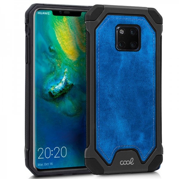 Carcasa COOL para Huawei Mate 20 Pro Hard Tela Azu...