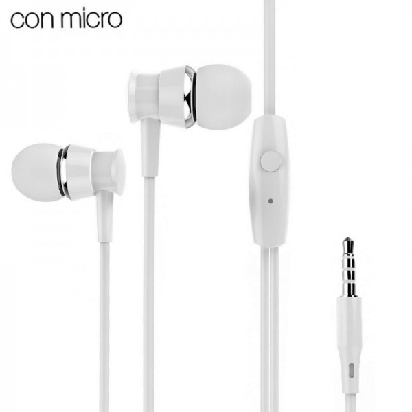 Auriculares 3,5 mm COOL Basic Stereo Con Micro Bla...