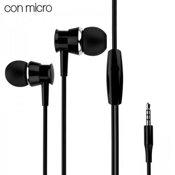 Auriculares 3,5 mm COOL Basic Stereo Con Micro Neg...