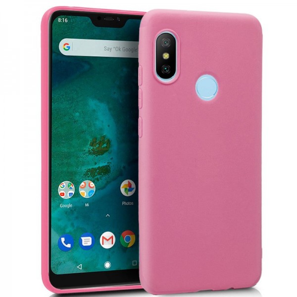 Funda Silicona Xiaomi Mi A2 Lite / 6 Pro (Rosa)