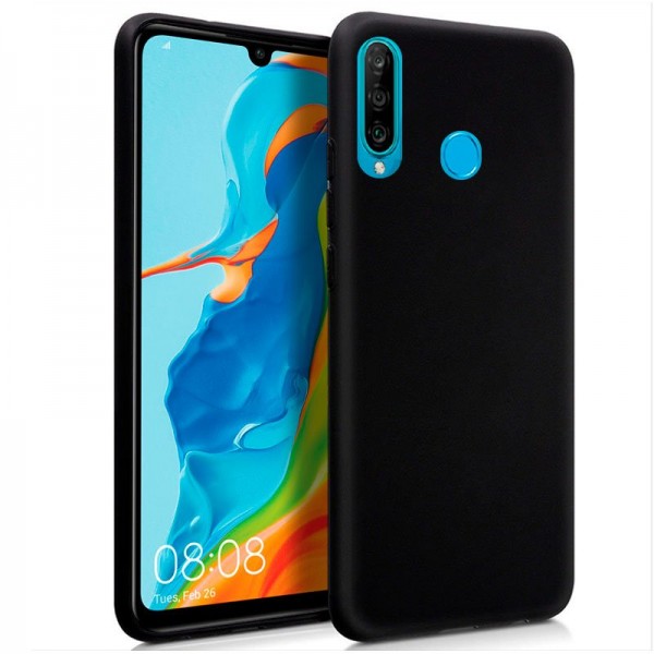 Funda Silicona Huawei P30 Lite (Negro)