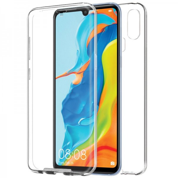 Funda COOL Silicona 3D para Huawei P30 Lite (Trans...